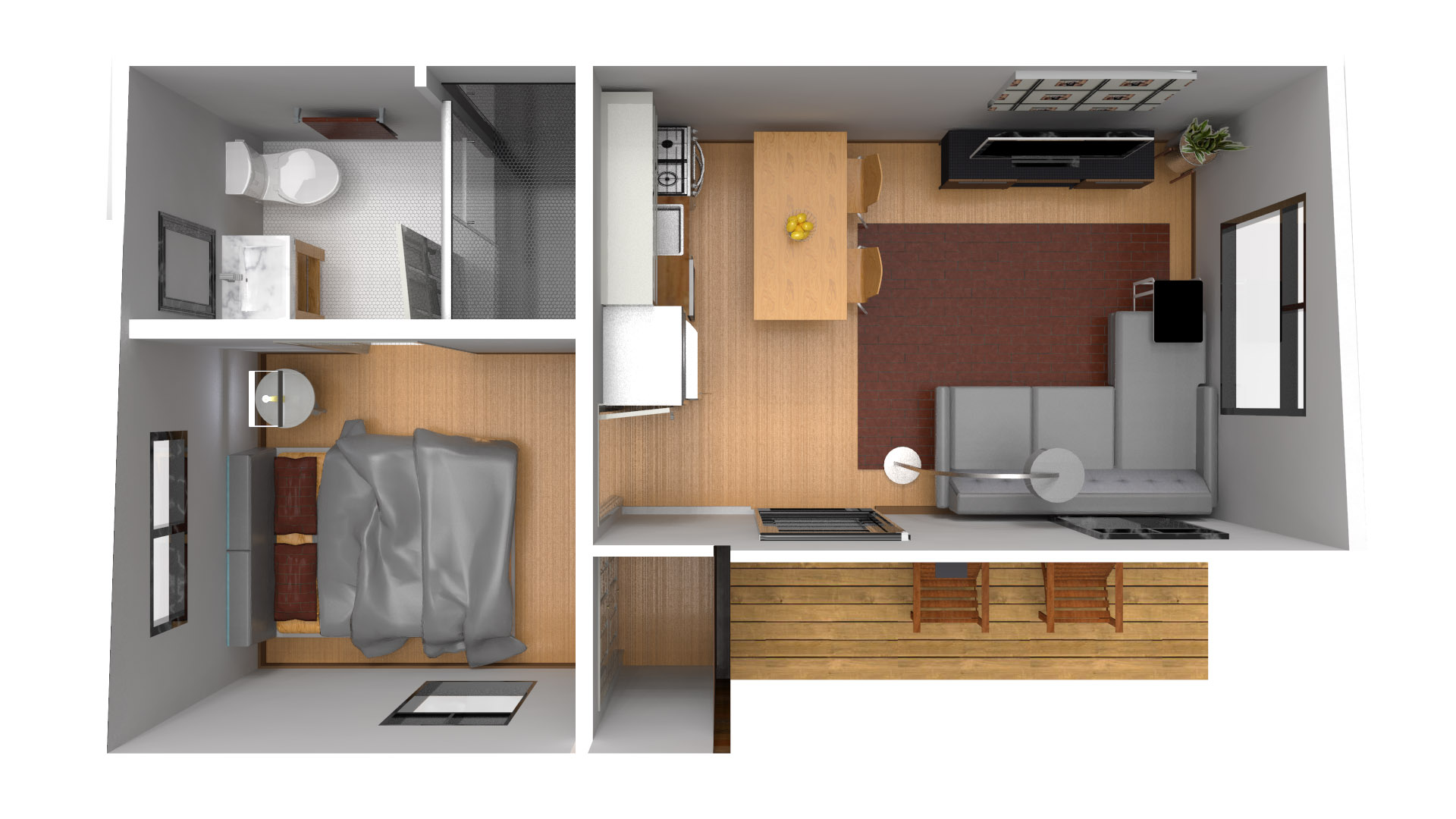 ADU Unit: The Becky floor plan